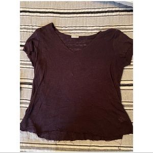 Malibu beach basics eggplant color tee